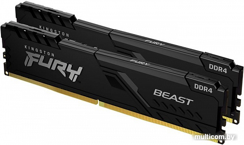 Оперативная память Kingston FURY Beast 2x8GB DDR4 PC4-21300 KF426C16BBK2/16