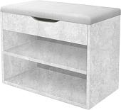 Банкетка Артём-Мебель Этна СН 122.07 (бетон спаркс лайт)