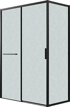 Душевой уголок Grossman Style 130x90x195 120.K33.05.1390.21.02 (черный матовый/стекло шиншилла)