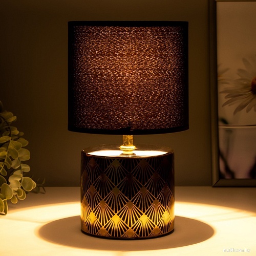 Торшер Risalux Биргит 7858340 (черный/золото)