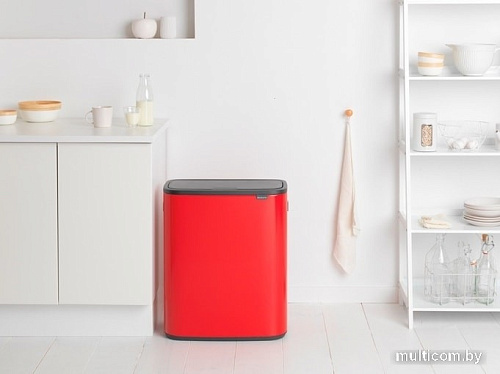 Brabantia Bo Touch Bin 60 л (пламенно-красный)