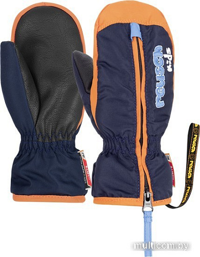 Варежки Reusch Ben Mitten 4685408-0425 (р. 0, dress blue/orange popsicle)