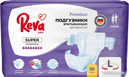 Подгузники для взрослых Reva Care Super L (30 шт)