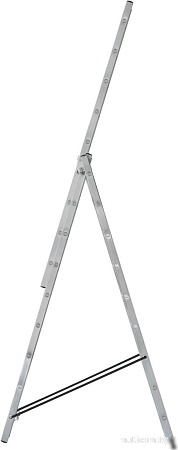 Лестница-помост FIT Трехсекционная алюминиевая 65434