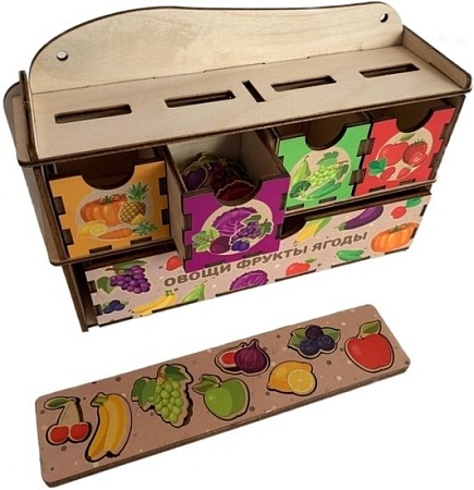 Сортер Paremo Комодик. Овощи, фрукты, ягоды PE720-107