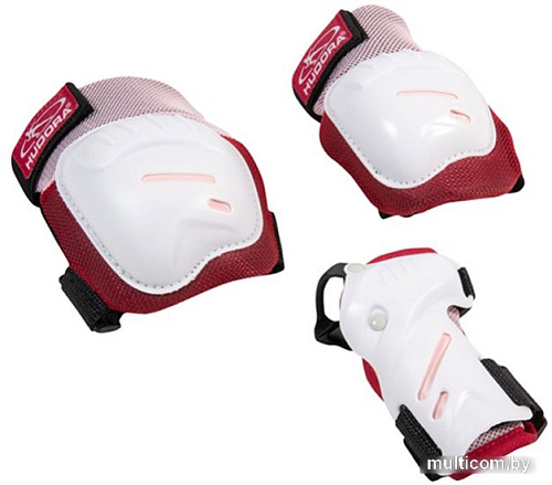 Комплект защиты Hudora Biomechanisches Protektoren Set Comfort 83052 (M, Rosa)