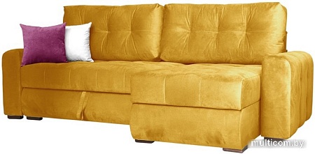 Угловой диван Асмана Камертон-2 левый 1.3x0.8 (киви 83)