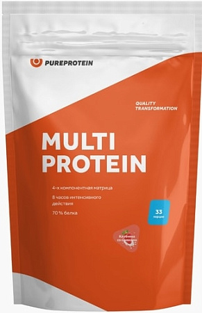 Pureprotein Multi Protein (1000 г, клубника со сливками)