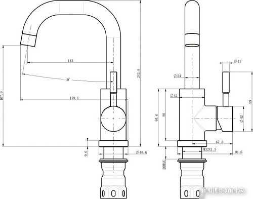 Смеситель Olive's Balear 13105BLB