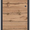 Шкаф распашной BRW Loft REG1D1S (дуб вотан/черный)