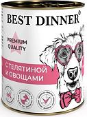 Консервированный корм для собак Best Dinner Premium Меню №4 с телятиной и овощами (340 г)