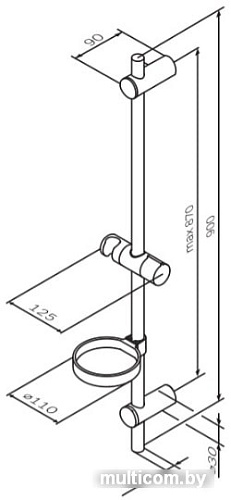 Душевая штанга AM.PM Spirit F0370064