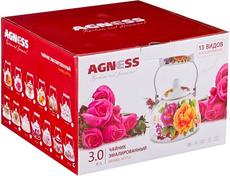 Чайник без свистка Agness Озорные коты 934-358