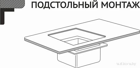 Кухонная мойка Asteria A5045S-D1 (сатин декор)