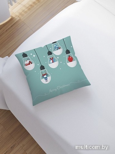 Чехол на подушку JoyArty Декорированные лампочки sl_380834