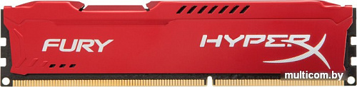 Оперативная память Kingston HyperX Fury Red 4GB DDR3 PC3-12800 (HX316C10FR/4)