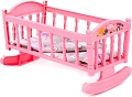 Кроватка для кукол Полесье Кроватка-качалка №4 24040 (розовый)