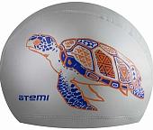 Шапочка для плавания Atemi PU 305 (серебристый)