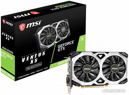 Видеокарта MSI GeForce GTX 1660 Super Ventus XS OCV1 6GB GDDR6
