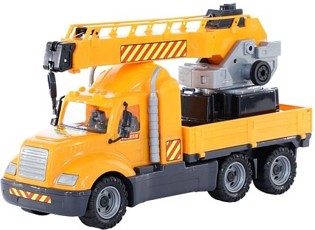 Полесье Майк автомобиль-кран с поворотной платформой 55613