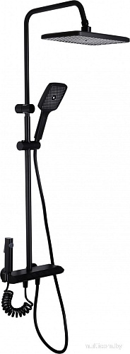 Душевая система Ekko E2509-7 (черный матовый)