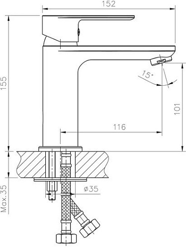 Смеситель Haiba HB10505-3
