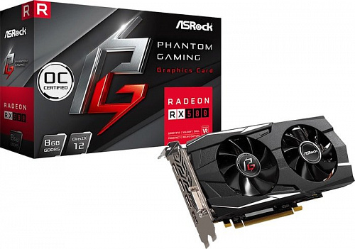 Видеокарта ASRock Phantom Gaming D Radeon RX 580 OC 8GB GDDR5