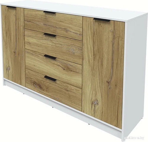 Тумба Интерлиния Концепт КТ-Т160 (дуб нокс/белый платинум)