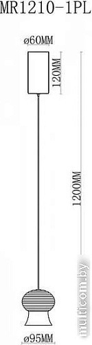 Подвесная люстра Myfar Jane MR1210-1PL