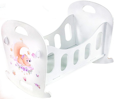 Аксессуары для кукольного домика Woody Кроватка. Алиса Мишка 03908