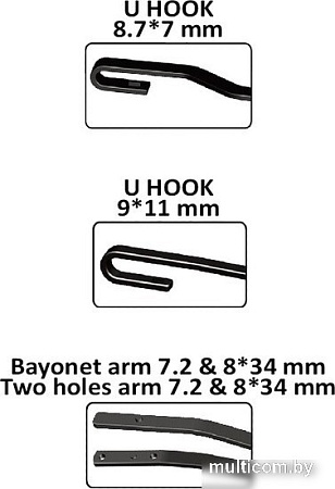 Щетка стеклоочистителя AVS Classic Line CW-16 A78309S