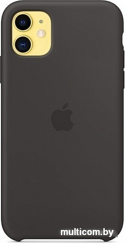 Чехол Apple Silicone Case для iPhone 11 (черный)