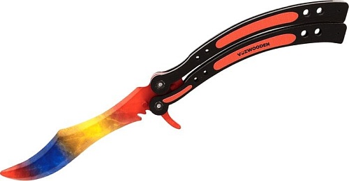 Модель ножа VozWooden Бабочка Мраморный Градиент 1001-0107