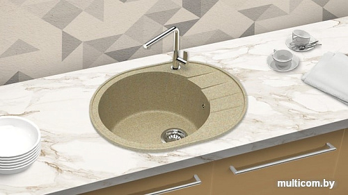 Кухонная мойка Berge BR-6201 (песочный матовый)