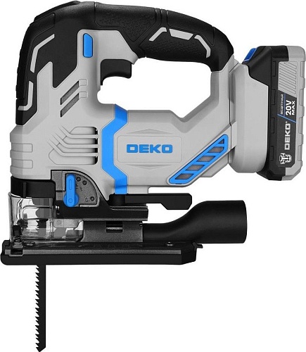 Электролобзик Deko DKJS20 PRO 083-1125 (с 2-мя АКБ, кейс)