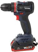 Дрель-шуруповерт WATT WAS-18 Li-2BL 1.018.050.00 (с 2-мя АКБ, кейс)