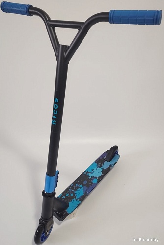 Трюковый самокат Ricos Flash JL-300A-4 (черный/синий)