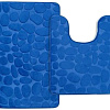 Набор ковриков Home One U-shape рельефный 397837 50x80/50x60 (синий)