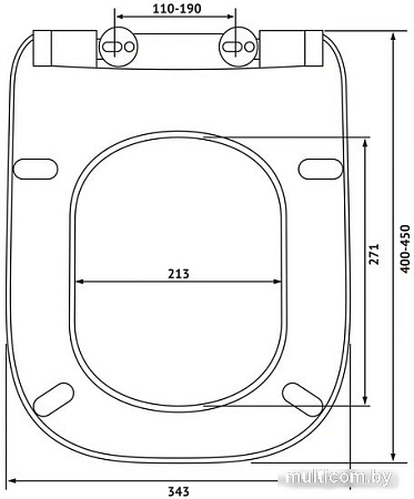 Сиденье для унитаза Berges Wasserhaus Gap Slim So 013003 (с микролифтом)