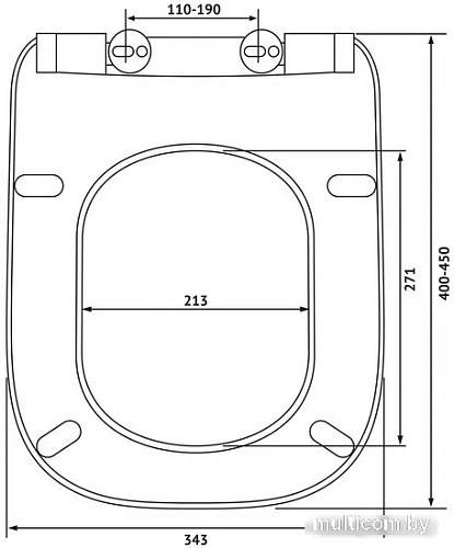 Сиденье для унитаза Berges Wasserhaus Gap Slim So 013003 (с микролифтом)