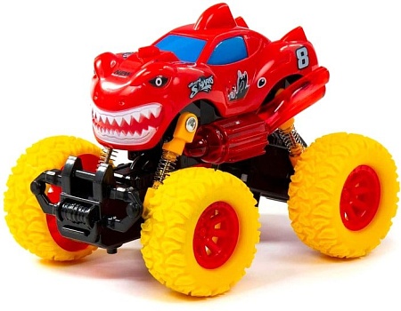 Игрушечный транспорт Полесье Монстр Ралли-Акула автомобиль инерционный 79787 (красный)