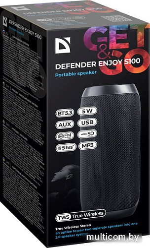 Беспроводная колонка Defender Enjoy S100