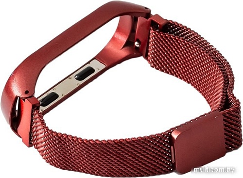 Ремешок Xiaomi Milanese Magnetic для Mi Band 3 (винный)