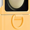 Чехол для телефона Samsung Silicone Case with Ring Z Flip5 (абрикосовый)