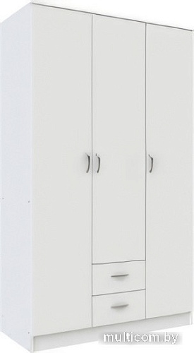Шкаф распашной Anrex Romano 3D2S (белый)