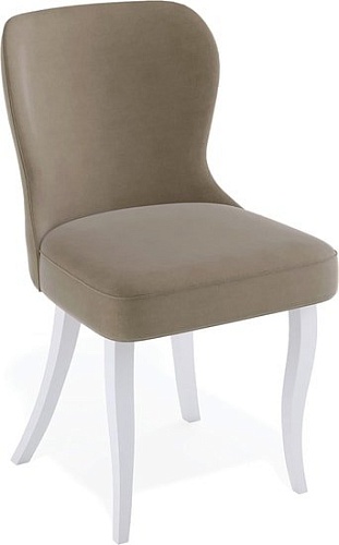 Стул Kenner 145 С (белый/микровелюр капучино)