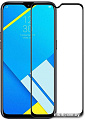 Защитное стекло Case Full Glue для Realme C2 (черный глянец)
