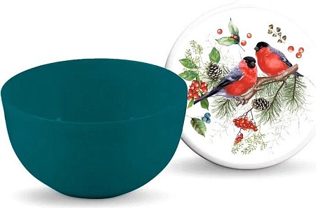 Миска для смешивания Полимербыт Снегири 4359486 (с крышкой)