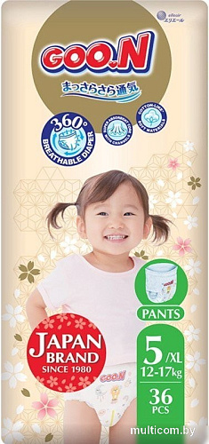 Goo.N Pants Premium Soft 5 XL 12-17 кг (36 шт)