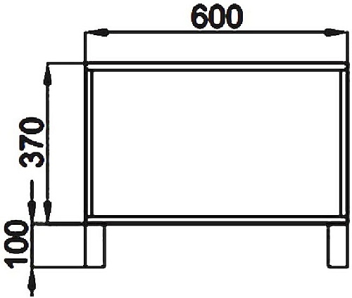Акватон Тумба для ванной Интегро 60 1A141203IN010